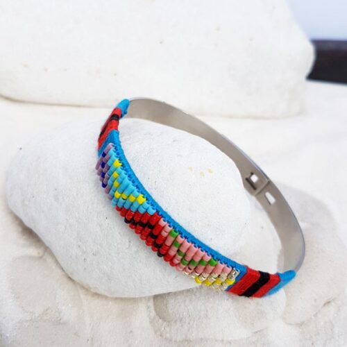 Jonc MYLE MYLA tissé perles