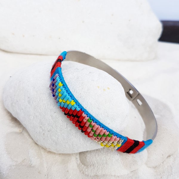 Jonc MYLE MYLA tissé perles