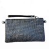 Pochette glitter gris noir