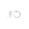 Boucles d'oreilles créole noeud marin en argent 925