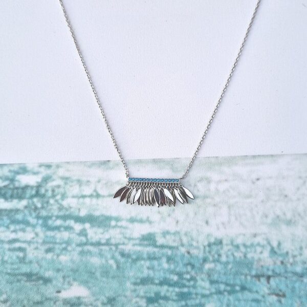 Collier Argent Pampilles Pétales