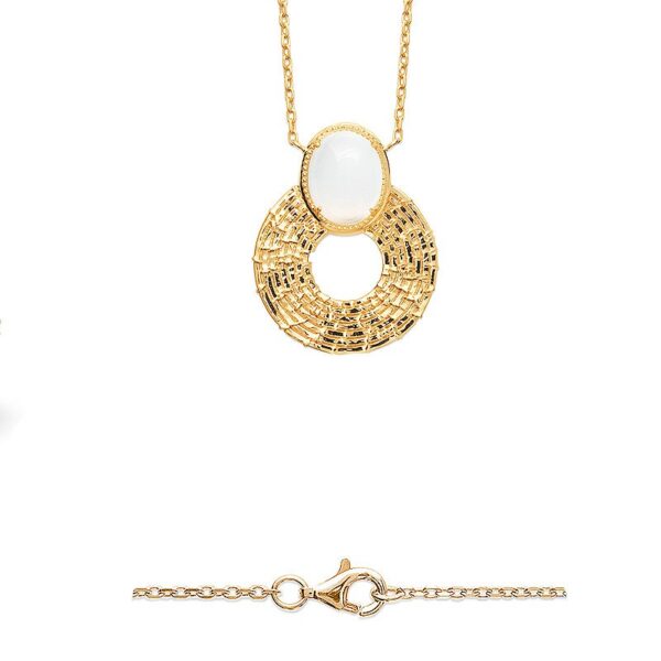 Collier pendentif pierre de lune