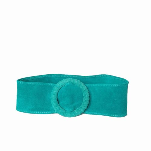 ceinture daim turquoise