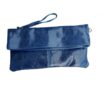 Pochette cuir Bleu
