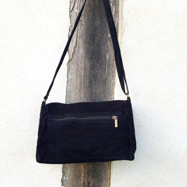 Sac bandoulière double boucle Noir