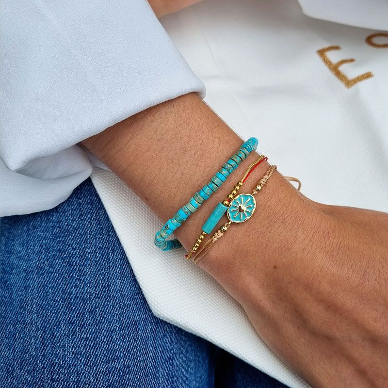 Bracelet lien Email Soleil