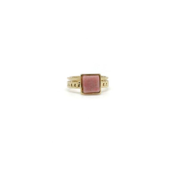 Bague Pierre Opale rose