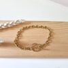 bracelet chaine dore