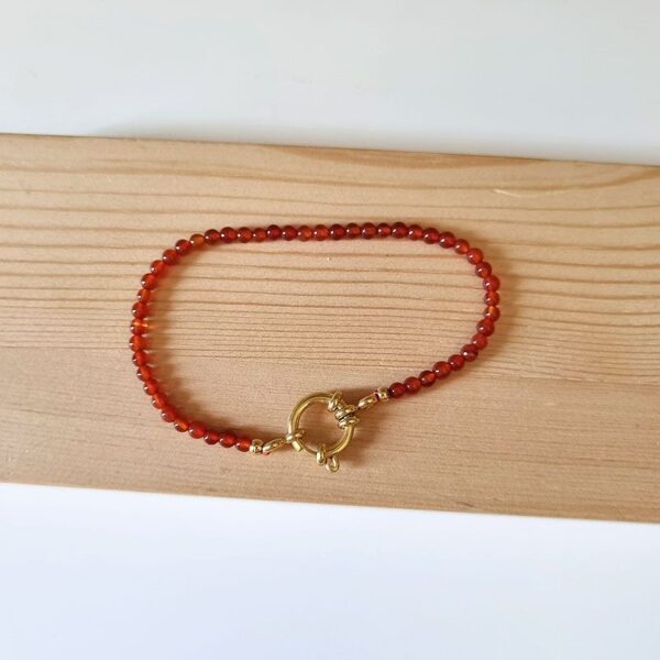 Bracelet Agate Rouge