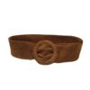 Ceinture cuir nubuck Camel