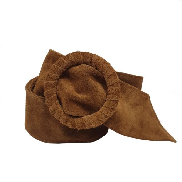 Ceinture cuir nubuck Camel