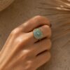 bague devon acetate bleu clair