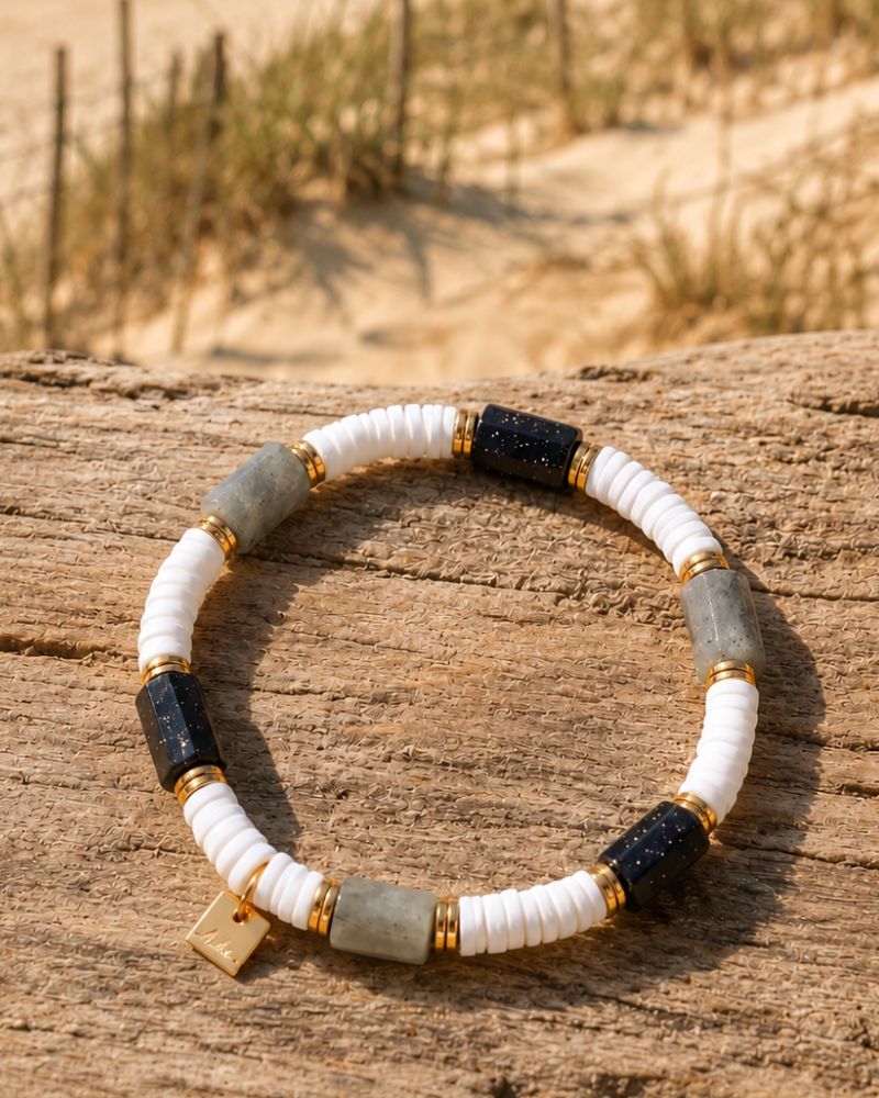 bracelet nola labradorite & onyx