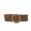 ceinture daim taupe