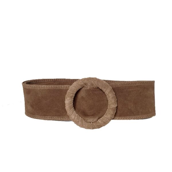 ceinture daim taupe