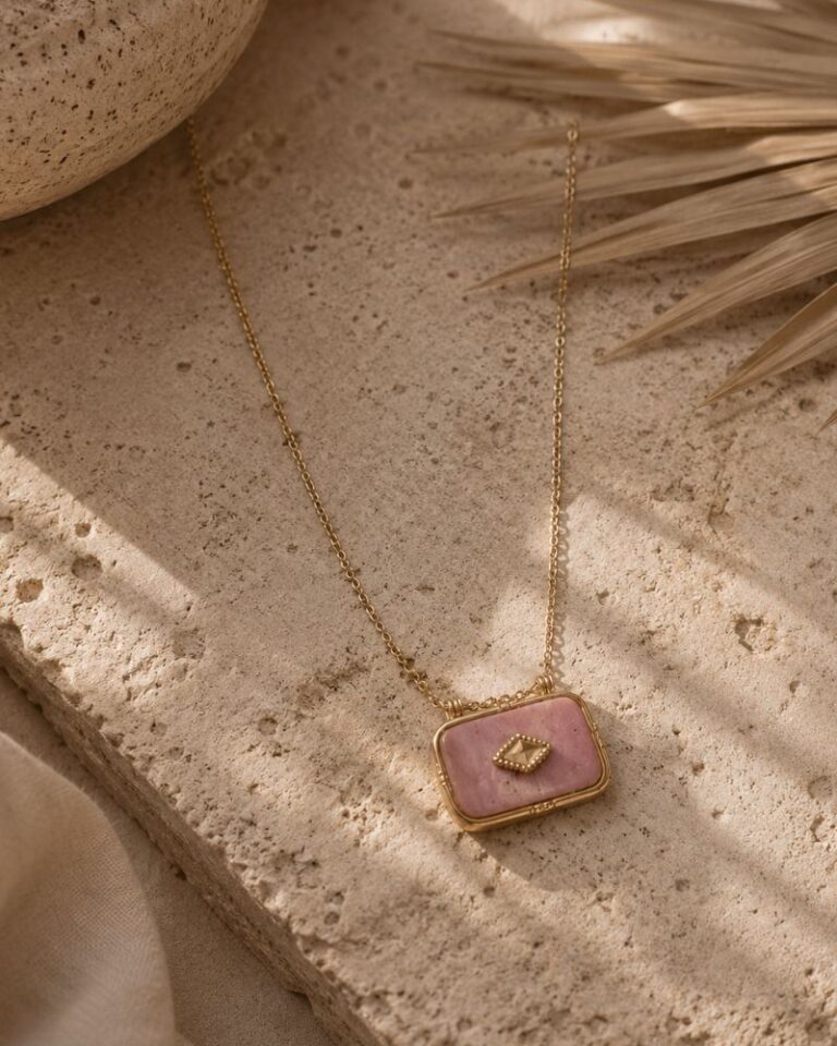 collier rosalyna rhodonite