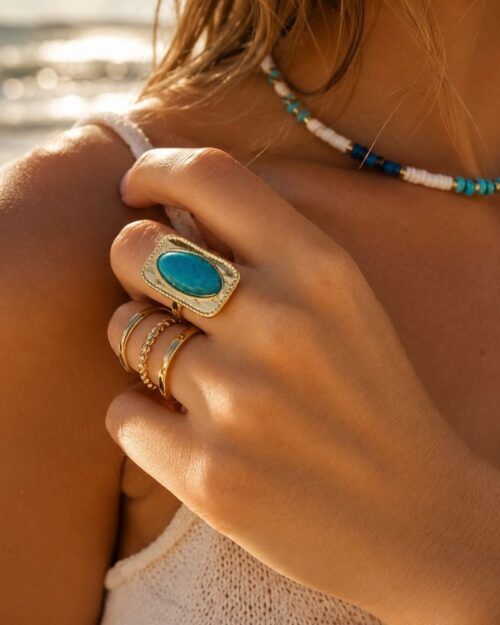 bague été venata pierre apatite bijou bohm paris