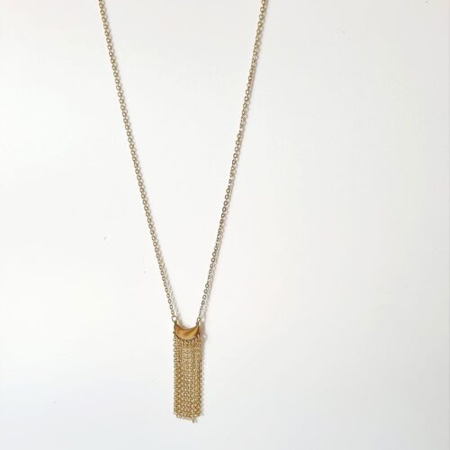 Collier long chute de chaines
