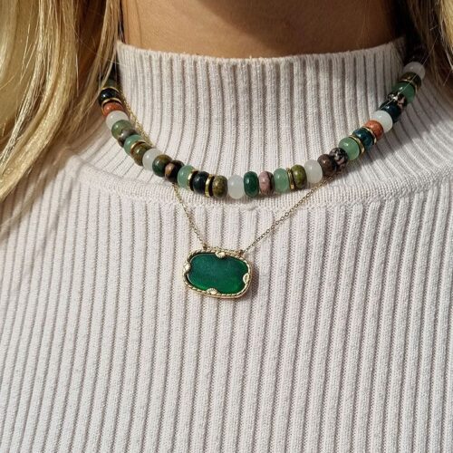 collier turquoise africaine