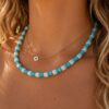 collier aelis bleu clair