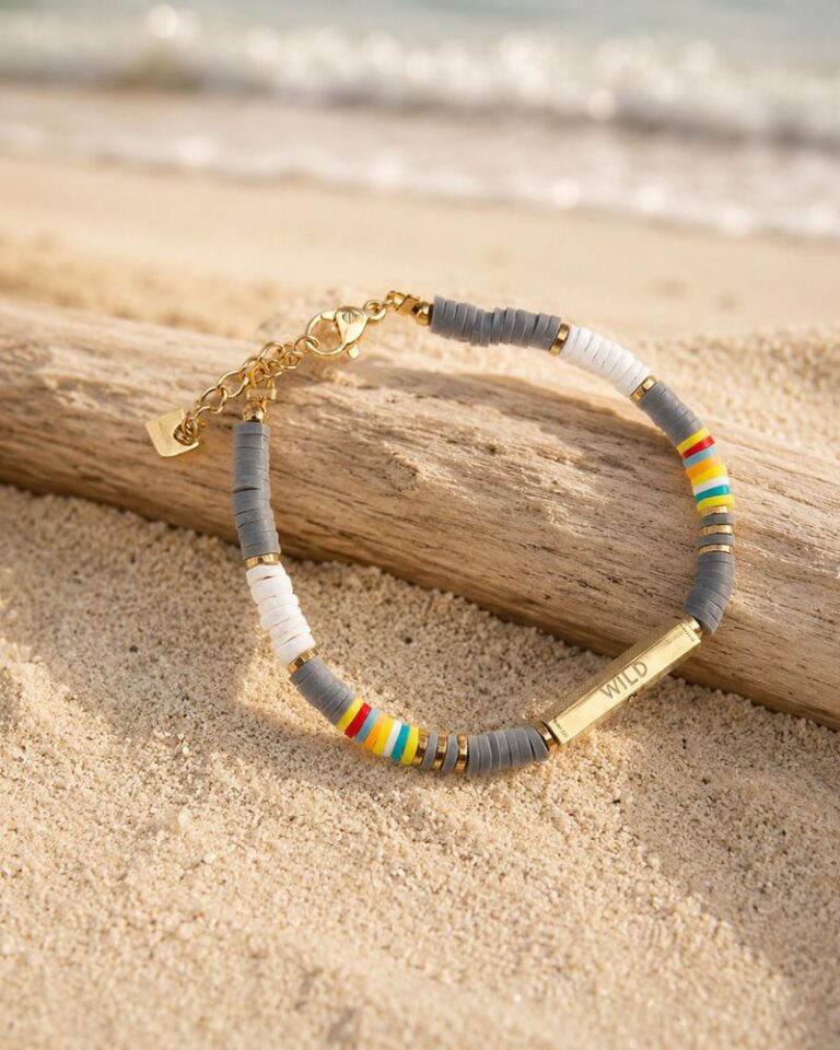 bracelet surf noamie gris bracelet surf noamie gris bohm paris