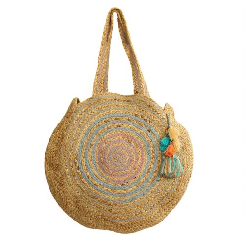 sac jute rond