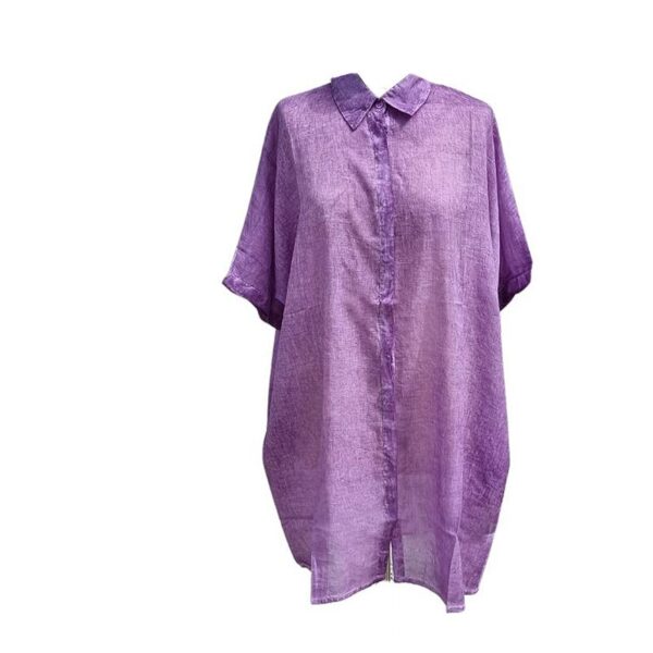 Chemise de plage oversize lavande
