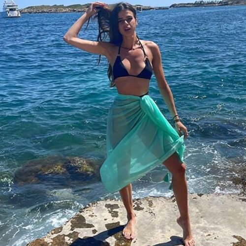 paréo voile coton Aqua