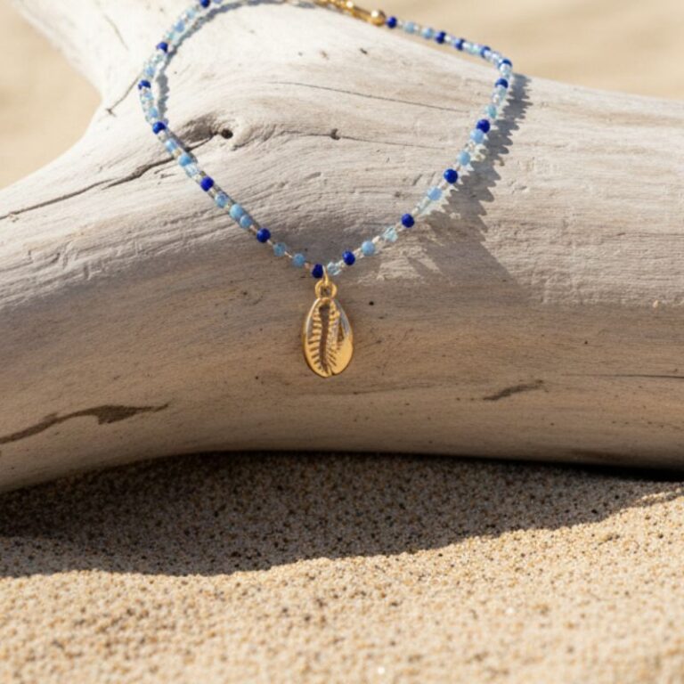 Bracelet de cheville perles Miyuki & Cauris