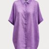 chemise de plage oversize lavande chemise de plage oversize lavande voile de coton