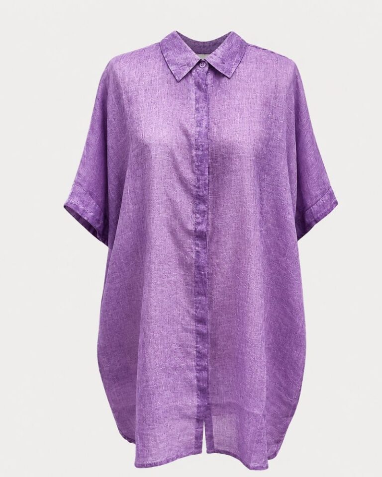chemise de plage oversize lavande chemise de plage oversize lavande voile de coton