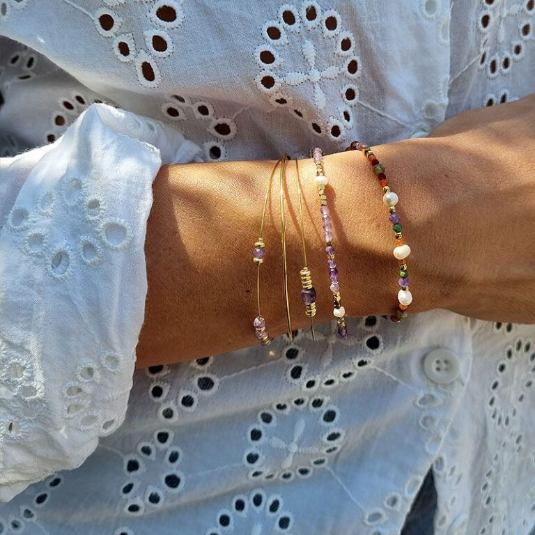 Bracelet Pricia Grenat & Améthyste Bracelet Pricia Grenat & Améthyste