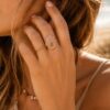 bague ajustable caméo rose bohm paris