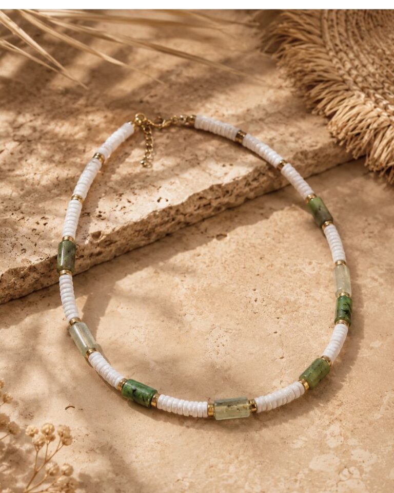 collier nola agate verte collier nola agate verte