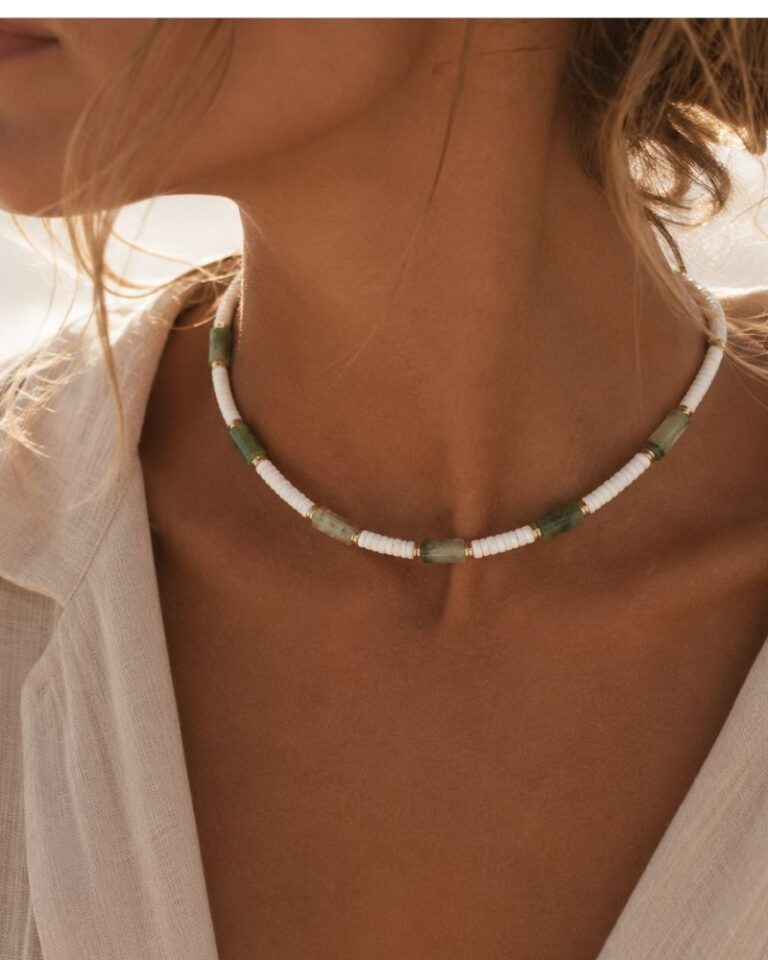 collier nola agate verte collier nola agate verte