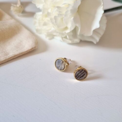 puces d'oreilles jaspe bohm