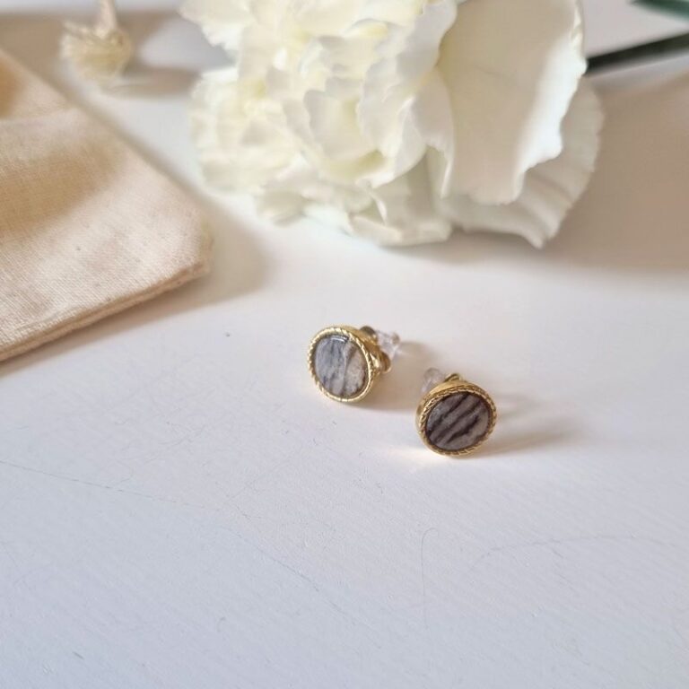 puces d'oreilles jaspe bohm