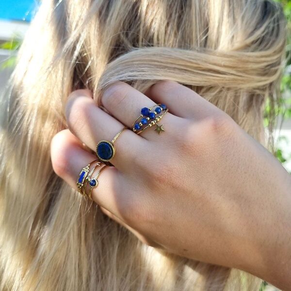 bague lapis lazuli bohm