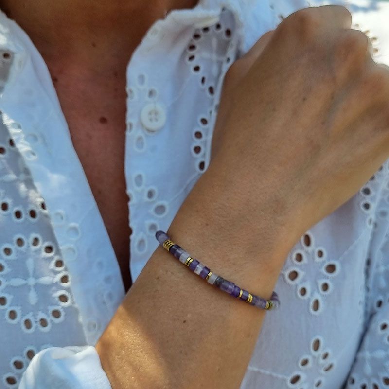 bracelet pierre amethyste