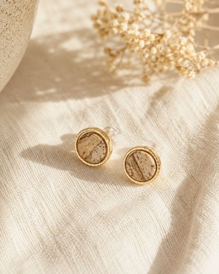 boucles d'oreilles emllo jaspe boucles d'oreilles emllo jaspe