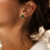 boucles d'oreilles emllo malachite boucles d'oreilles emllo malachite bohm paris
