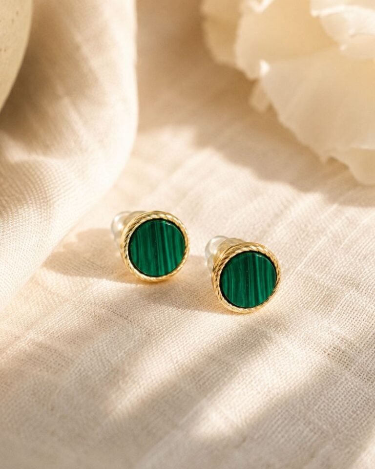 boucles d'oreilles emllo malachite boucles d'oreilles emllo malachite