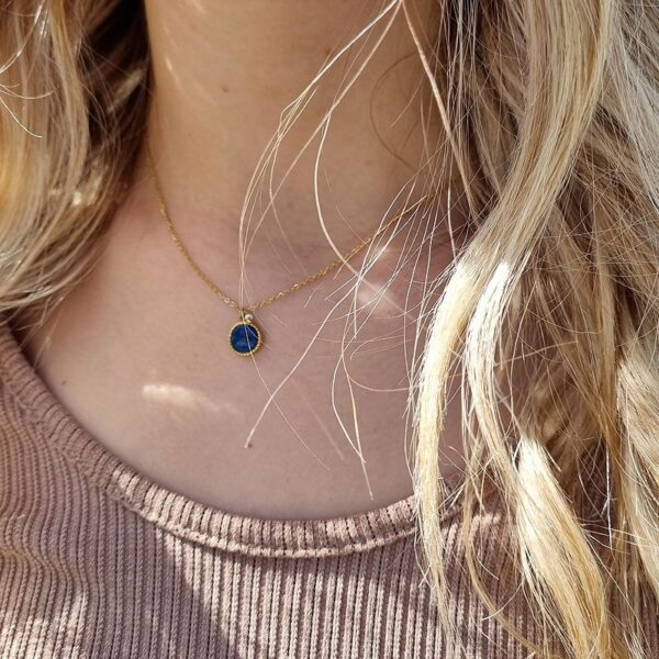 collier lapis lazuli