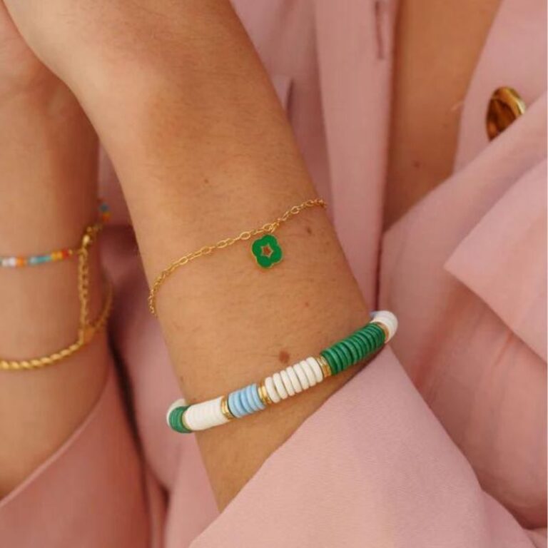 bracelet Shera vert/bleu