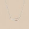Collier double anneau Ellipse