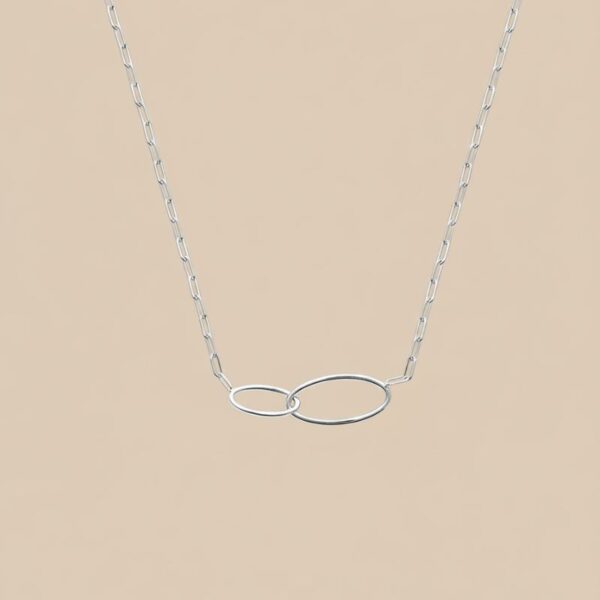 Collier double anneau Ellipse