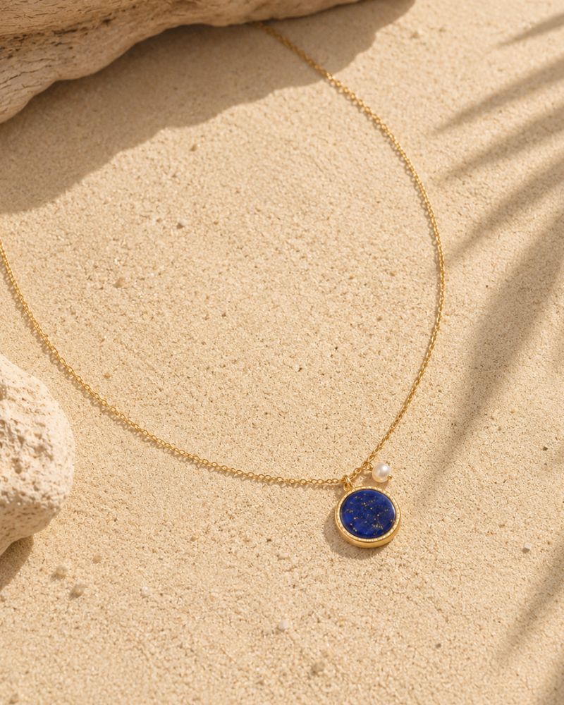 collier emllo lapis lazuli
