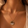 collier solaire étoiles nacre collier pendentif soleil nacre mile mila bijoux