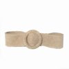 ceinture large daim beige