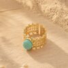 bague taya amazonite